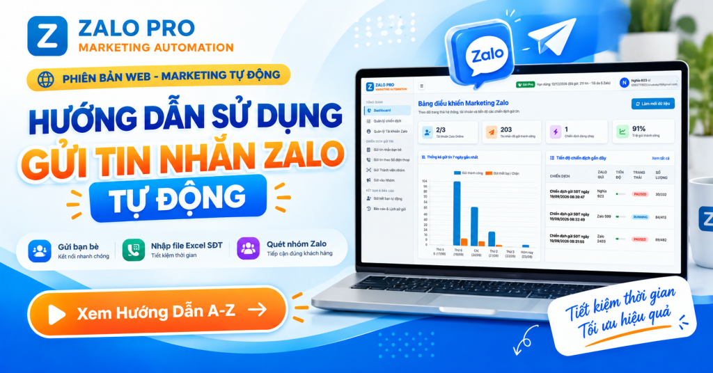 ướng Dẫn Gửi Tin Nhắn Zalo Tự Động Chi Tiết - Zalo Pro